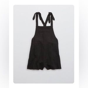 Aerie Dark Gray Shortalls